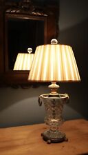 Art Deco 1920s Neoclassical Cut Crystal Baccarat Style Table Lamp Crest Lamp Co. picture