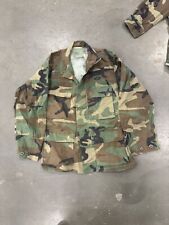 Woodland Camo Military BDU Shirt X-small X-short Cold Weather Army picture