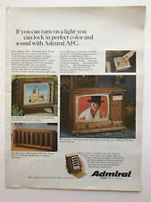 1967 Admiral TV AFC Television Automatic Fine Tuning Control Vintage Print Ad picture