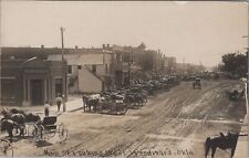 Main Street Looking West, Woodward, Oklahoma New State Bank 1910s RPPC Postcard picture