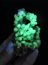 110g Natural Rare Fluorescent Aragonite  Fluorite Specimen Yunnan picture