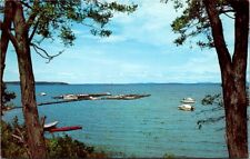 Vintage Postcard Lake Champlain & Green Mountains Allen's Bay Vermont VT    N658 picture