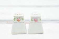 Antique/Vintage Porcelain Salt And Pepper Shakers Rose Pattern Collectible Porce picture