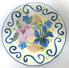 Certified International Lesal Studio Bouquet ceramic Salad Starter Plate 8.5 NEW picture