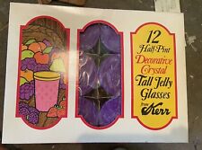 Vintage Kerr Half Pint Jelly Jars Set Of 12 In Original box (new) picture