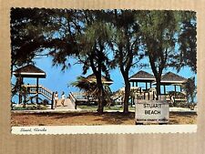 Postcard Stuart FL Florida Beach Picnic Area Vintage Martin County PC picture