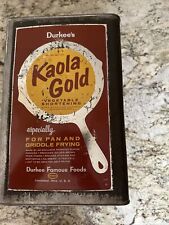 Durkee ~ Kaola Gold ~ Shortening METAL TIN CAN CONTAINER Retro Vtg Culinary picture