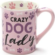 Our Name is Mud 16oz Dolomite CRAZY DOG LADY Coffee Mug Tea Ceramic NIB 6001227 picture