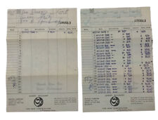 Lot Of 2 Vintage 1967 New York Hilton Hotel Receipts picture