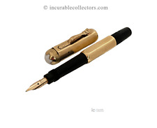 RARE Montblanc n1 GOLD multifacet Fountain Pen 1930 hallmarked MontBlanc on cap picture