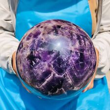 9.46LB  Natural Dream Amethyst Quartz Crystal Sphere Ball Healing picture