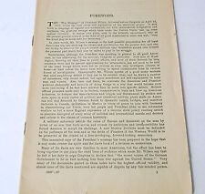 WW1 President Wilson Message April 2nd 1917 Forward By Guy Stanton Ford  picture