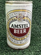Amstel Lager Beer Pull Tab Beer Can US Import Netherlands Bottom Opened VTG picture