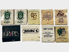 Lot of 9 Vintage Nightclub Saloon Bar  Matches Advertising picture