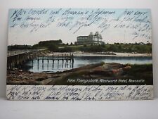 Wentworth Hotel Newcastle NH Vtg Lithograph Postcard Posted 1905 B835 picture