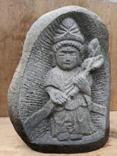 Japanese Stone Buddha Kannon Holy Bodhisattva Sculpture size 21.5cm picture