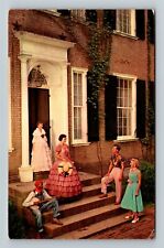 Bardstown KY My Old Kentucky Home Federal Hill Period Characters Chrome Postcard picture