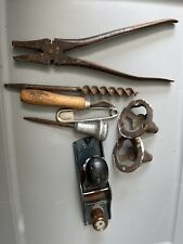 Old Vintage 8 Pc Junk Drawer Lot of Rusty Tools, Gadgets, Gizmos picture
