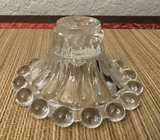 Vintage Glass Anchor Hocking Taper Candlestick Candle Or Tea Light Holder picture