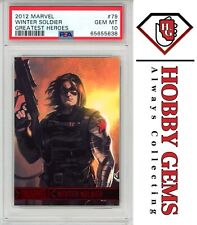 WINTER SOLDIER PSA 10 2012 Rittenhouse Marvel Greatest Heroes #79 C2 picture