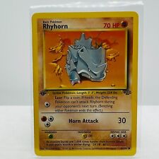 Pokémon Rhyhorn 1st Edition 61/64 Jungle WOTC 1999 Pokemon Common Card NM-MT picture