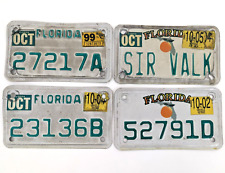 Florida 1999 Vintage Motorcycle License Plate # 27217A October 90s 2000s LOT picture