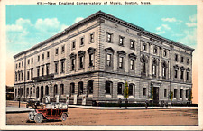 Boston Massachusetts MA New England Conservatory Music Vintage c 1920's Postcard picture