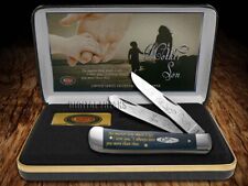 Case xx Knives Mother and Son Trapper Blue Bone CAT-MS/BB Stainless Pocket Knife picture