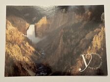 Postcard Yellowstone National Park Lower Falls Waterfall Canyon Wyoming WY picture