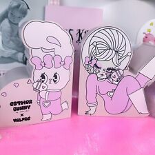 Valfre x Esther bunny bookends NEW Set of 2 pink bookends lazy oaf valfre picture
