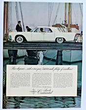1961 Lincoln Continental Pure Elegance Vintage Original Print Ad 8.5 x 11