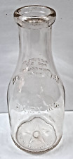 Vintage glass milk bottle MORNING STAR DAIRY one quart size picture