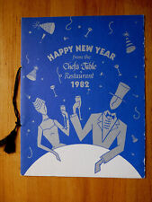 CHEF'S TABLE MENU- 1982 NEW YEARS EVE- Hilton Hotel - SAN FRANCISCO- French Food picture