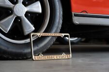 Authentic Competition Motors Porsche Woodland Hills Gold License Plate Frame picture