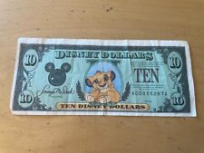 Disney Dollars $10.00 Ten Dollars 1997 Simba A A Series picture