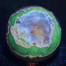 Natural Rare Volcanic Agate Crystal Sphere Healing 3160G (UV Reactive crystal) picture