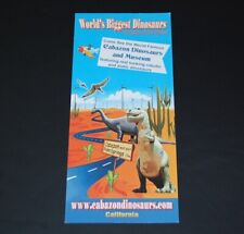 Vintage Ad Card for the World's Biggest Dinosaurs at Cabazon Dinosaurs & Museum picture