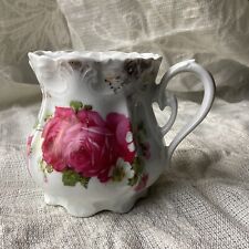 Vintage Antique German Shaving Scuttle Cup Handpainted Roses picture