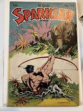Sparkler Comics 34 1944 Vol 4 No. 10 Hogarth Tarzan Cover VG+ picture