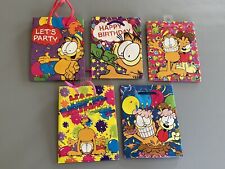 Lot Of 5 Vintage GARFIELD mini Gift Bags  picture