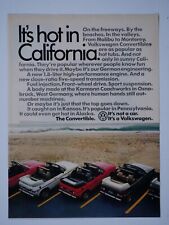 1984 Volkswagen Convertibles California Regional Vintage Original Print Ad picture
