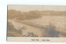 Old Vintage Postcard of Canal Walk Lowell MA picture