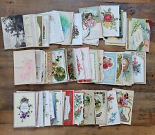 VTG Lot of over 120+ Happy Birthday Antique Postcards 1lb Posted Unposted picture