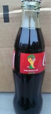2014 COCA COLA FIFA WORLD CUP SOCCER BRAZIL 8 OUNCE GLASS COKE SODA BOTTLE FULL picture