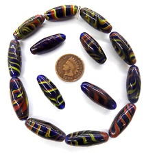 14 Vintage Feather Trade Beads Lamp African Trade  L589G  READ MORE INFO picture