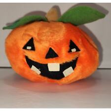 Vtg Russ Berrie Peter Pumpkin Plush Decor Halloween Decoration Jack O Lantern 5