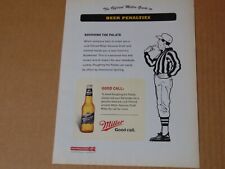 2004 The Official Miller Guide To BEER PENALTIES Football vintage art print ad  picture