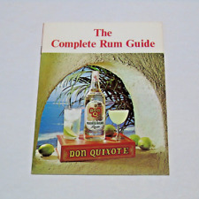 The Complete Rum Guide Puerto Rican DON QUIXOTE booklet Cocktail recipes 1960s picture