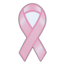 Magnetic Bumper Sticker - Breast Cancer - Pink Ribbon Shaped Awareness Magnet picture