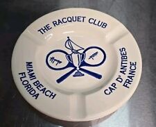 Vintage Royal China Racquet Ball Club-Miami & Cap D’ Antibes Ashtray  picture